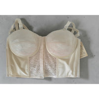 VINTAGE *NEW* 1960's Splendor Form Women's Cream Lace Bustier Bra 36B Lot of 3