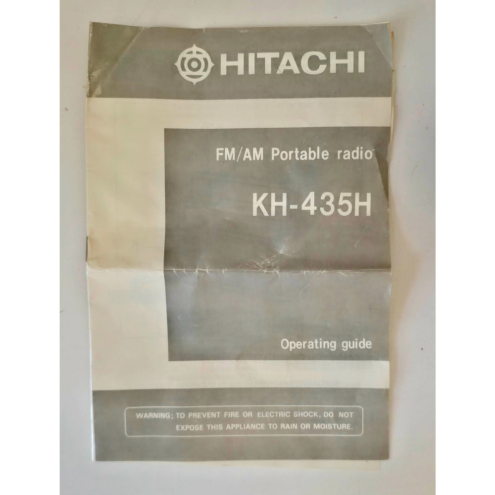 VINTAGE *PRISTINE* 1970's Hitachi Model KH-435H AM/FM Portable Transistor Radio