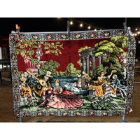 VINTAGE *PRISTINE* 1960's Party Italian Velvet Tapestry