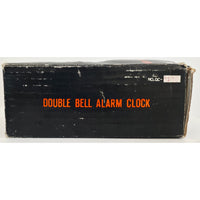 VINTAGE *PRISTINE** 1970's Alan Roberts Double Bell Keywound Alarm Clock Red