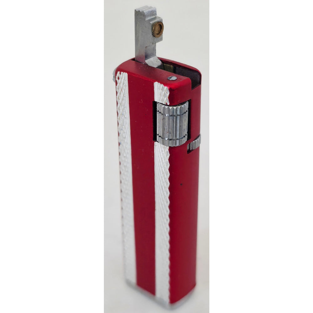 VINTAGE *NEW* 1950's Kron Imperial Red and Silver Lighter Japan