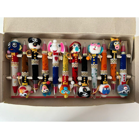 VINTAGE *NEW* Happy Doll Fun 12 Pen Set/Handcrafted