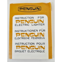 VINTAGE *NEW* 1960's Penguin Vectron Gold Electric Lighter Japan