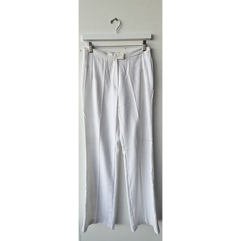 VINTAGE *NEW* 1960's White Straight Leg Trousers