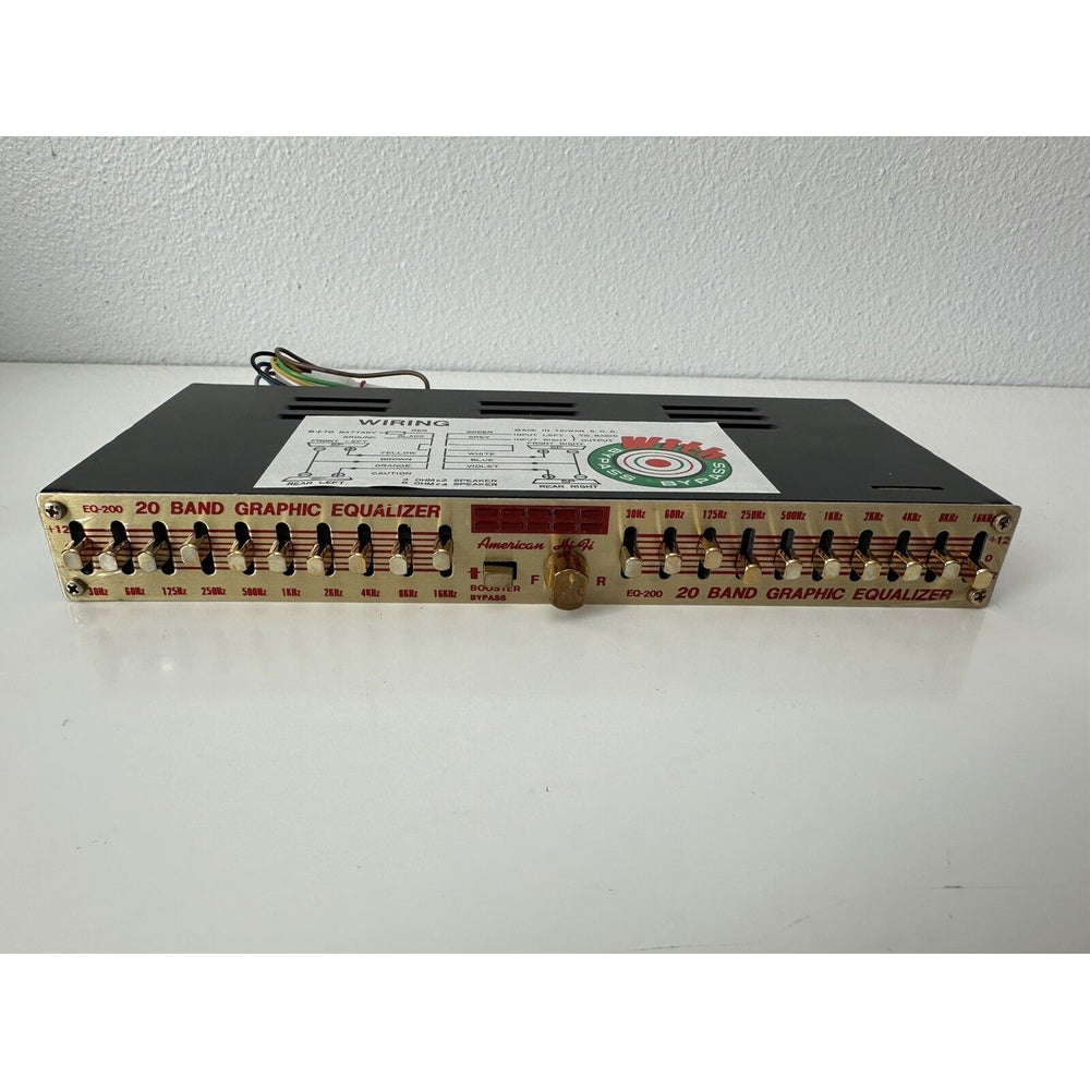 VINTAGE *NEW* American hi-fi #EQ200 20-Band Equalizer/ Hi-Power AMP