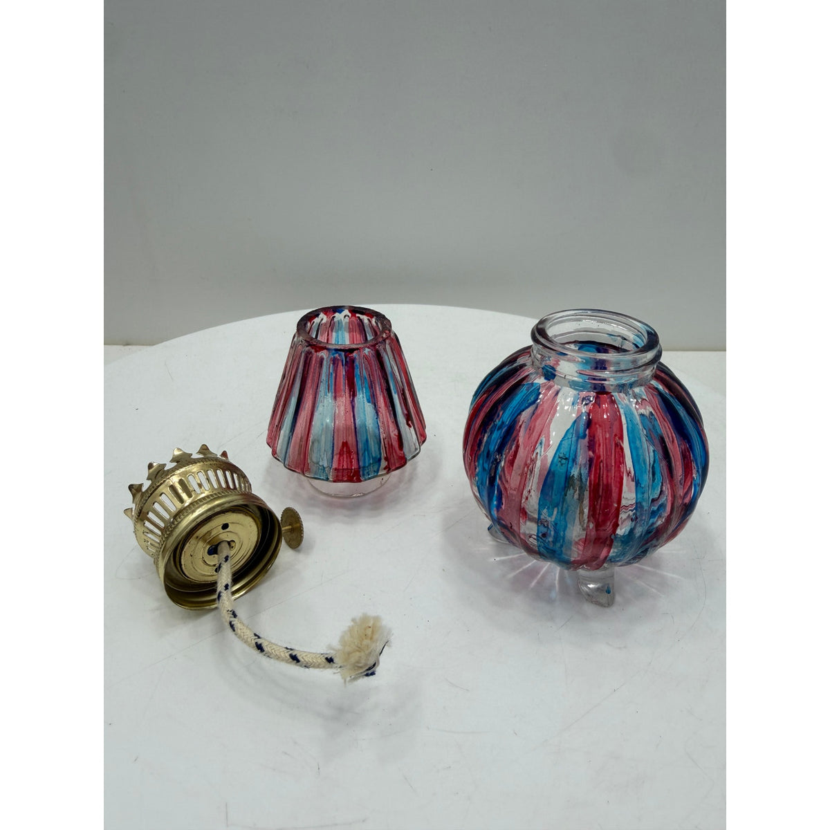 VINTAGE *NEW* 1950's Kerosene Oil Lamp