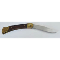 VINTAGE *NEW* 1960's Wilderness II Stainless Steel w/Wooden Handle Pocket Knife