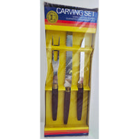 VINTAGE *NEW* 1960's Lifetime Cutlery 3 Piece Stainless Steel Carving Set #3041