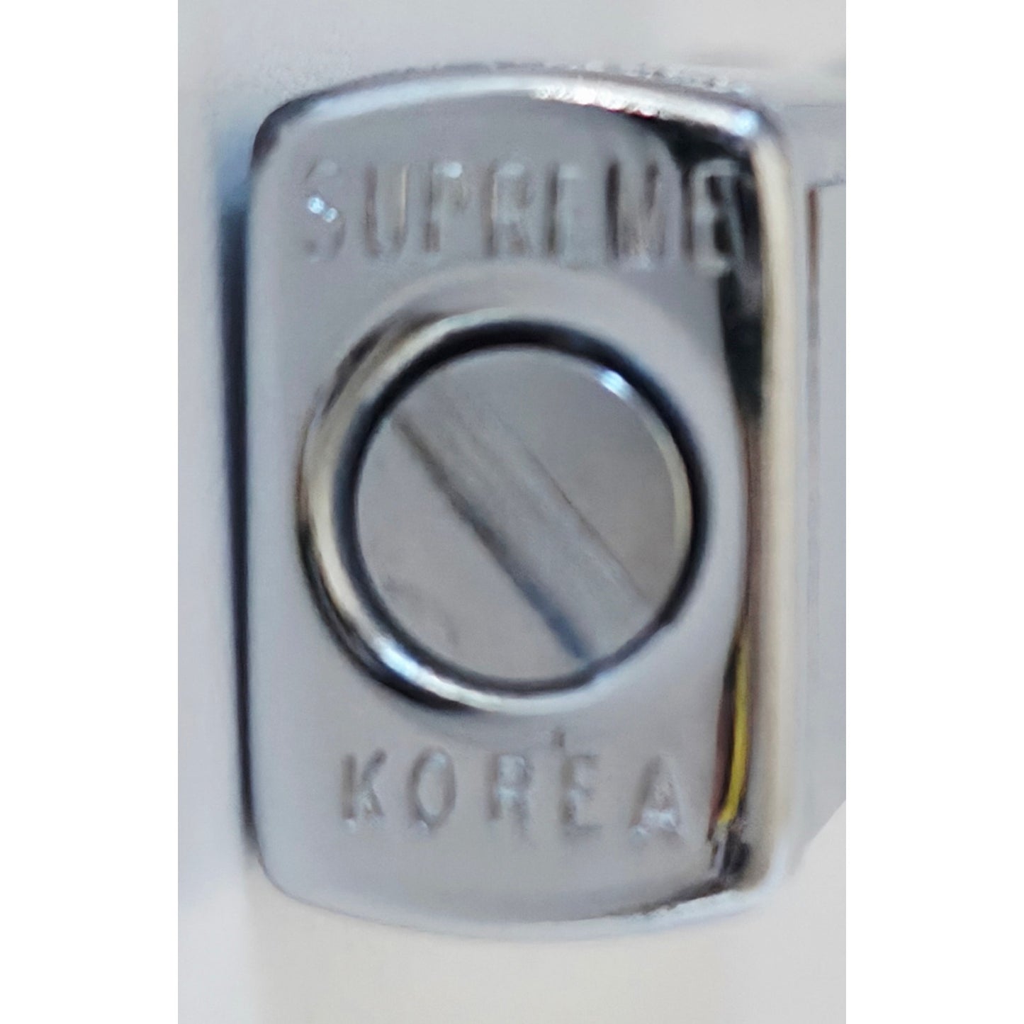 VINTAGE *NEW* 1960's Thin Silver Textured Lighter in Original Box by Supreme USA