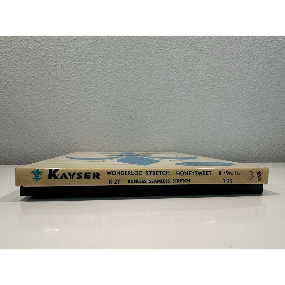 VINTAGE *NEW* Kayser Hose-Wonderloc Stretch-Honeysweet-Seamless-Sz9.5/10 B 3pk