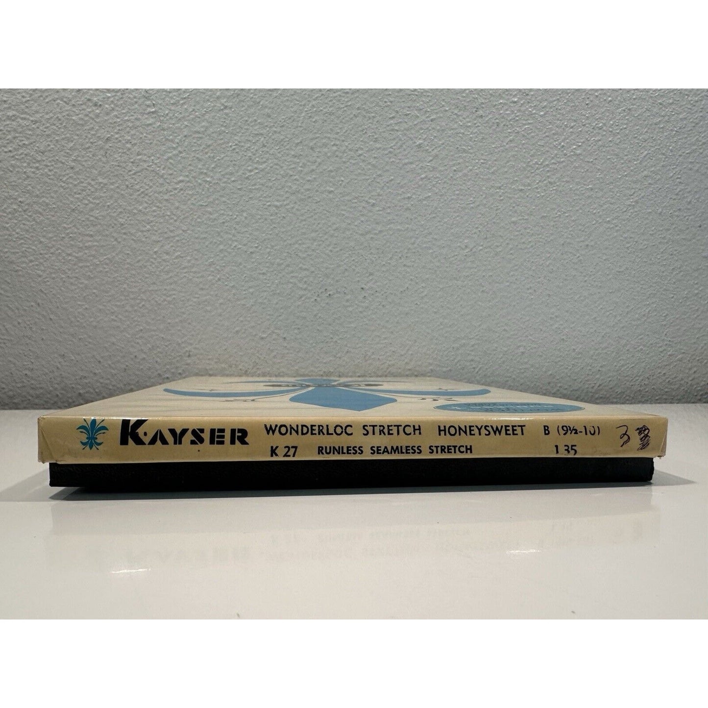VINTAGE *NEW* Kayser Hose-Wonderloc Stretch-Honeysweet-Seamless-Sz9.5/10 B 3pk