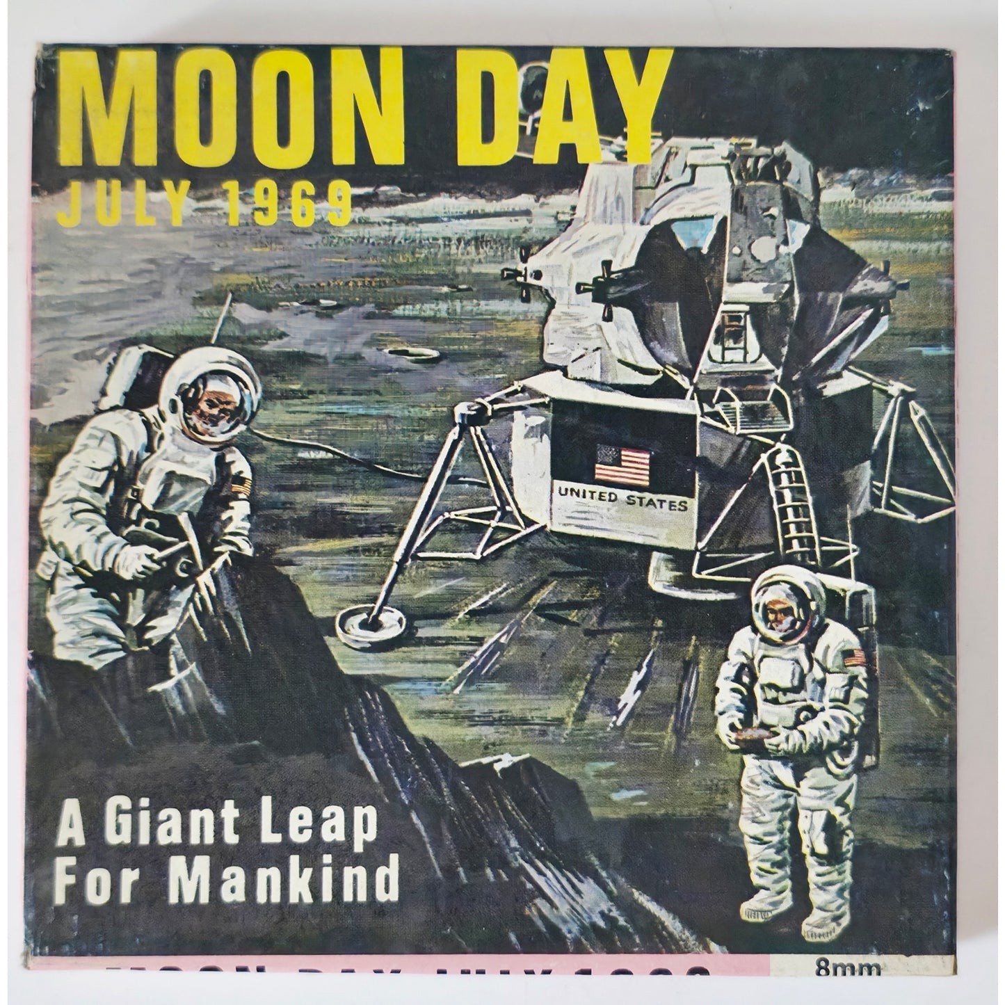 VINTAGE *NEW* 1969 Moon Day 8MM Film "A Giant Leap" B&W