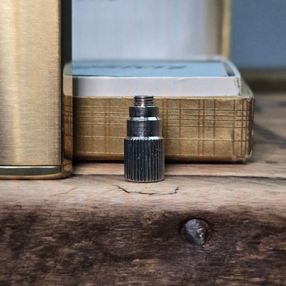 VINTAGE *NEW* 1960's JJJ Gold Butane Lighter Japan