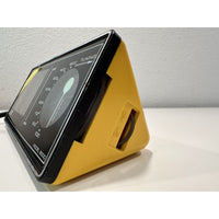 VINTAGE 1970's Pristine JVC 8000 Triangular Shaped Portable AM Radio-Yellow/Black