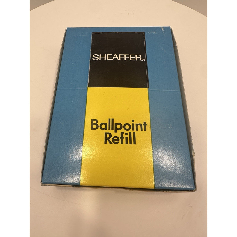 VINTAGE *NEW* 1970's Sheaffer Set of 12 Ballpoint Pen Refills in Black Fine