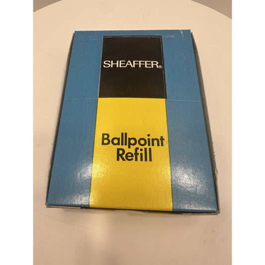 VINTAGE *NEW* 1970's Sheaffer Set of 12 Ballpoint Pen Refills in Black Fine