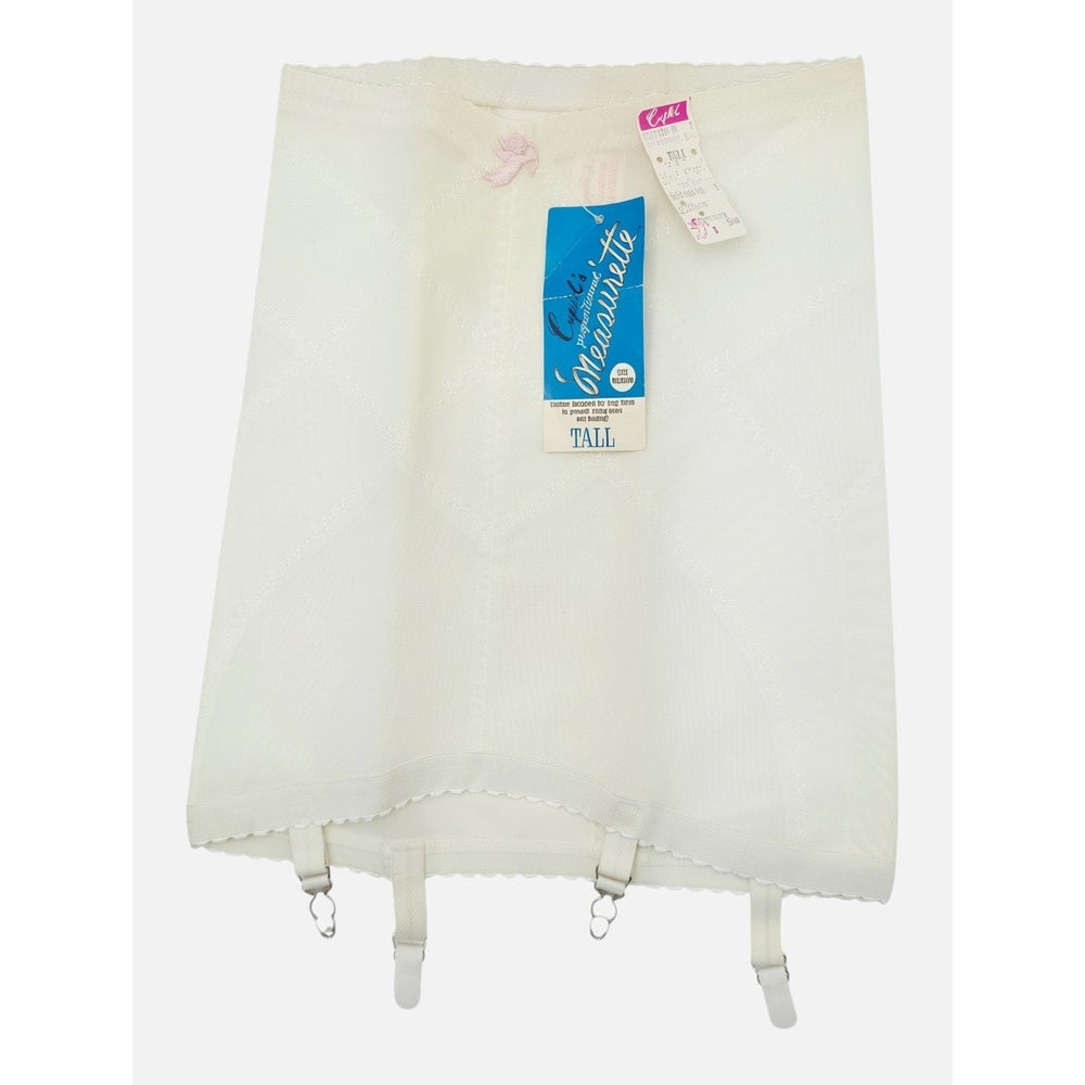 VINTAGE *NEW* 1960's Cupid Women's White Girdle with Garters Size M USA
