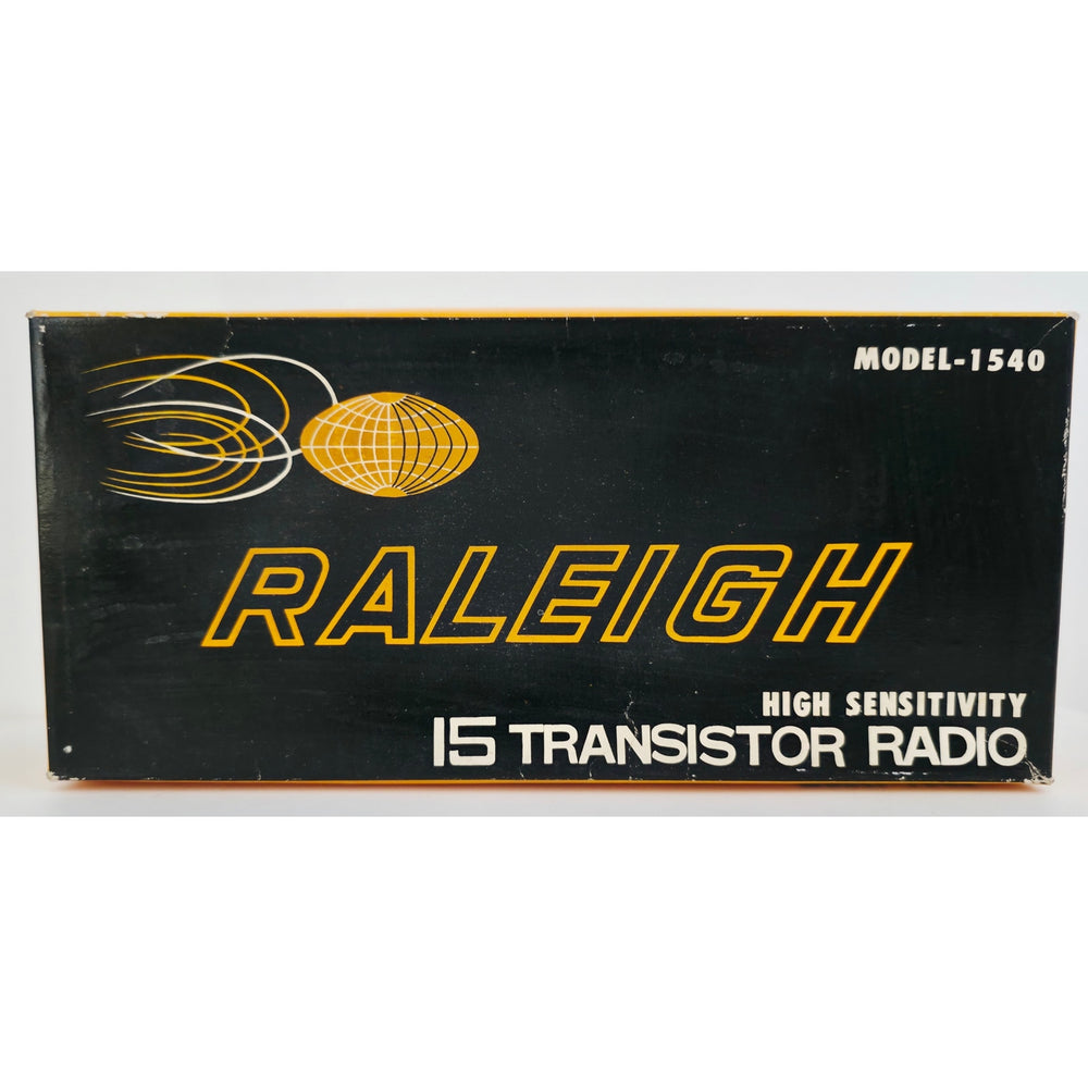 VINTAGE 1960's *PRISTINE * Raleigh 15 Model 1540 AM Transistor Radio with Case