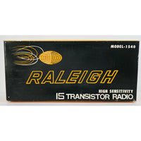 VINTAGE 1960's *PRISTINE * Raleigh 15 Model 1540 AM Transistor Radio with Case