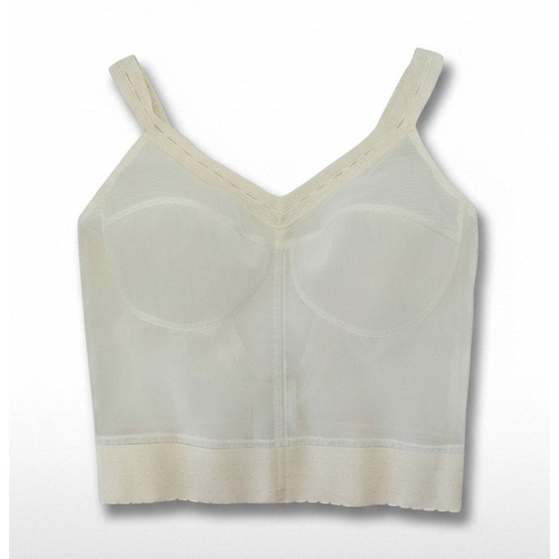 VINTAGE *PRISTINE* 1960's Women's Sheer Cream Bustier Top | Bra Size 42C