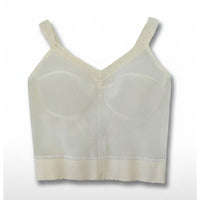 VINTAGE *PRISTINE* 1960's Women's Sheer Cream Bustier Top | Bra Size 42C