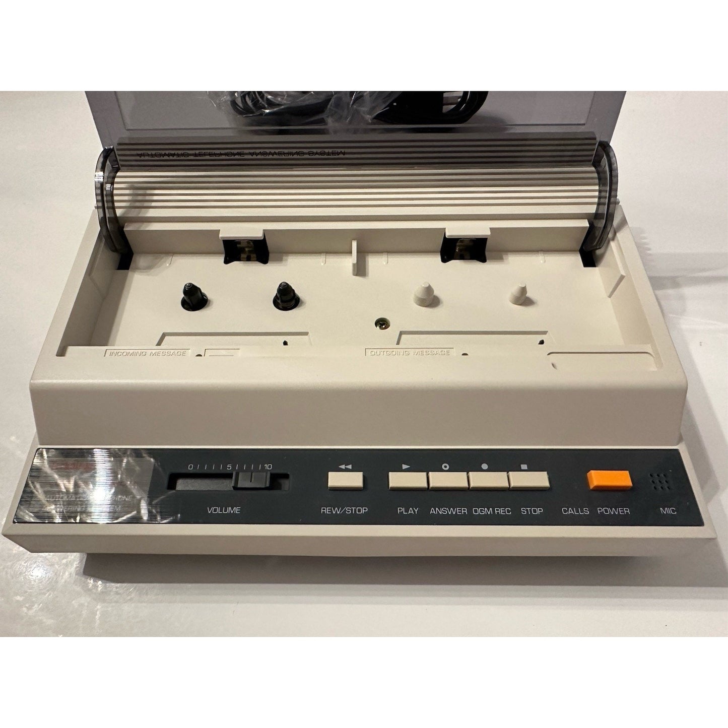 VINTAGE *NEW* 80's Technisonic AS-1500 Answering Machine w/Cassette Tape