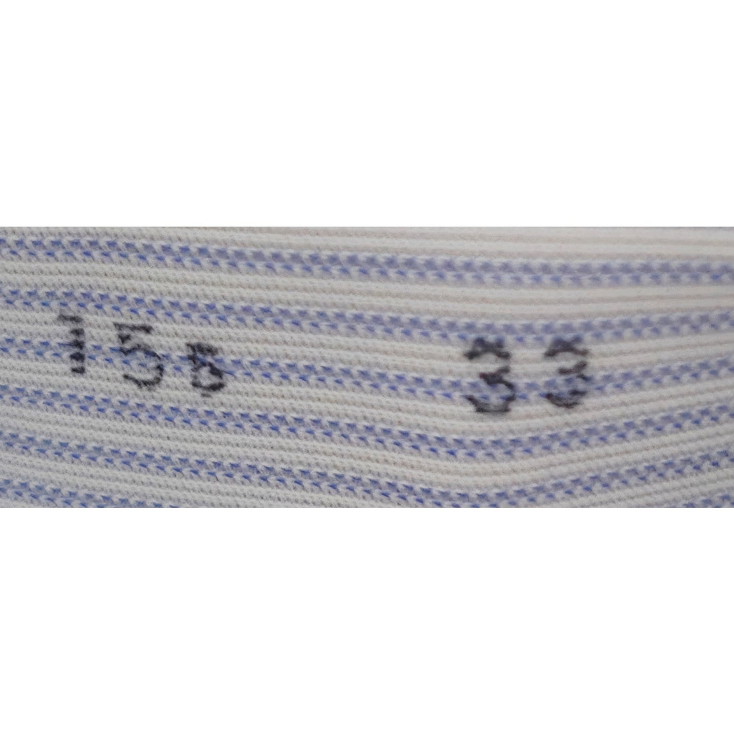 VINTAGE *NEW* Mr. Wilson Men's Light Blue Striped Shirt 100% Never Iron Sz 15.5-33