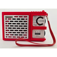 VINTAGE *NEW* 1960's Crown Transistor AM Pocket Radio British Design Hong Kong
