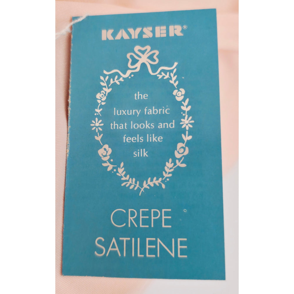 VINTAGE *NEW* 1960's Kayser Women's Light Peach with Lace Trim Long Slip Size S