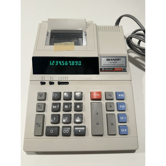 VINTAGE *NEW* 1980's Sharp EL-1620S Desktop Electronic 2Color Printing Calculator Japan