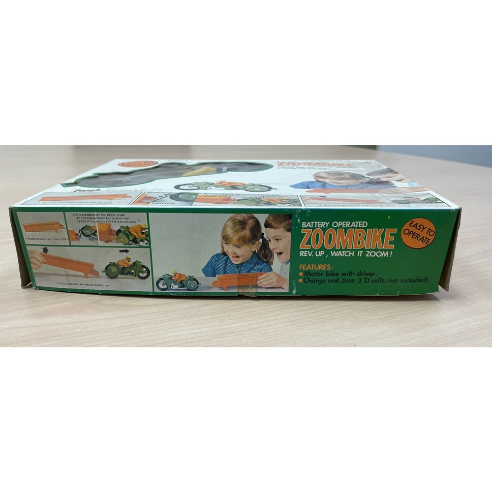 VINTAGE *NEW* 1970's Joseph International White Zoombike Battery Toy