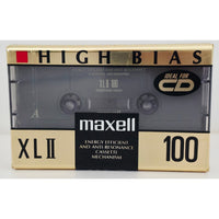 VINTAGE *NEW* 1980's Maxell XL II 100 Blank Audio Cassette Tape Sealed