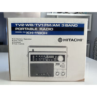 VINTAGE *NEW* 1980's Hitachi KH-1180H AM/FM TV1TV2 3-Band Portable Radio