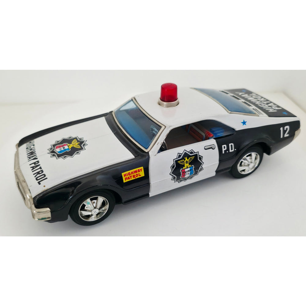 VINTAGE *PRISTINE* 1970's Highway Patrol P.D. 12 Police Battery Operated Toy Car