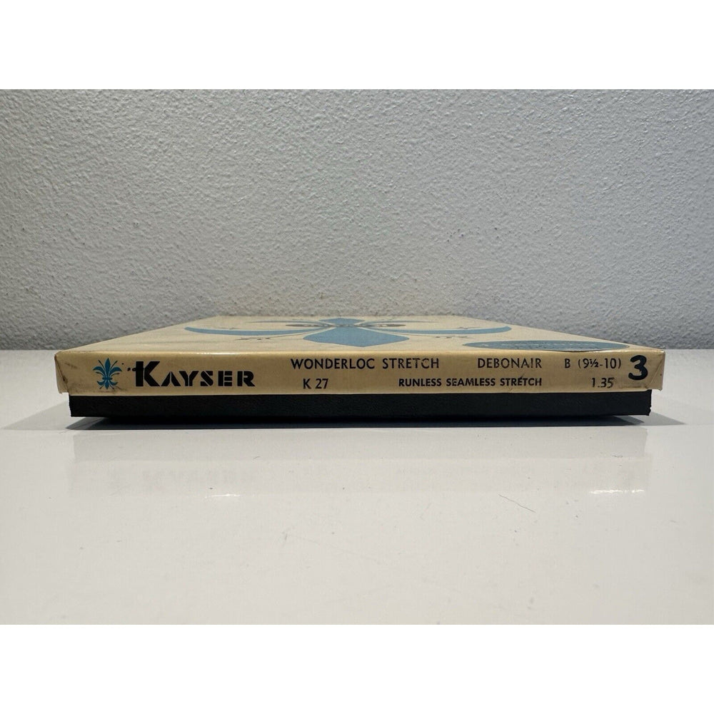 VINTAGE *NEW* Kayser Hosiery-Wonderloc Stretch-Debonair-Seamless-Sz9.5-10 B X 3