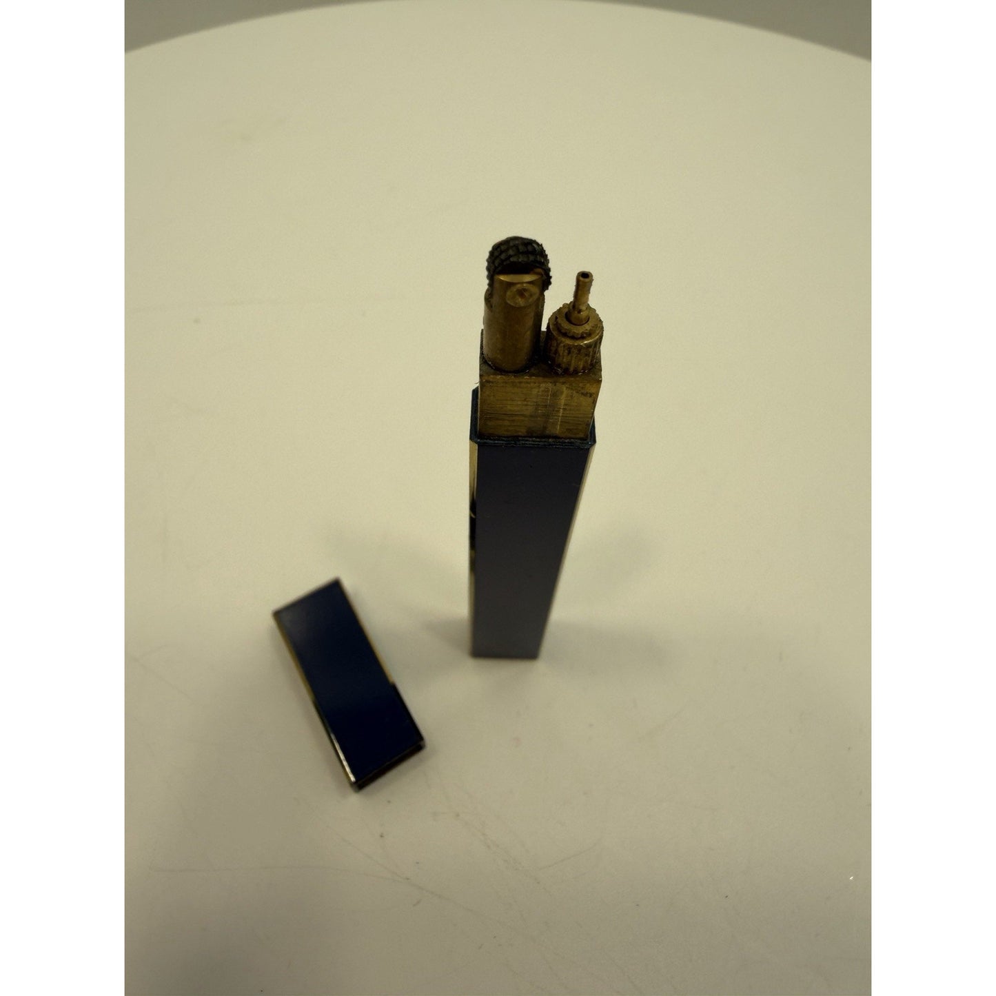 VINTAGE *NEW* 1950's Capri Vertical Stick Blue Japanese Lighter