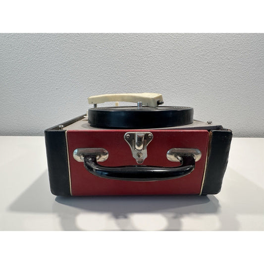 Needs Lovin' - VINTAGE Linmark Portable Suitcase 3-Speed Record Player Japan