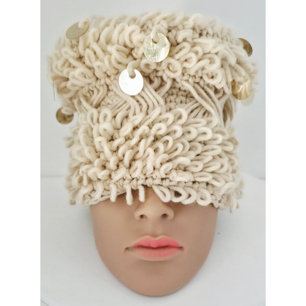 VINTAGE *NEW* 1960's Imported by Andrew St John 100% Acrylic Hat w/Design Japan