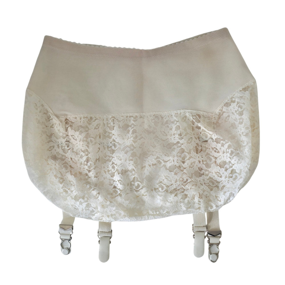 VINTAGE *NEW* 1960's Empire Foundation Women's White Girdle with Garters Size L