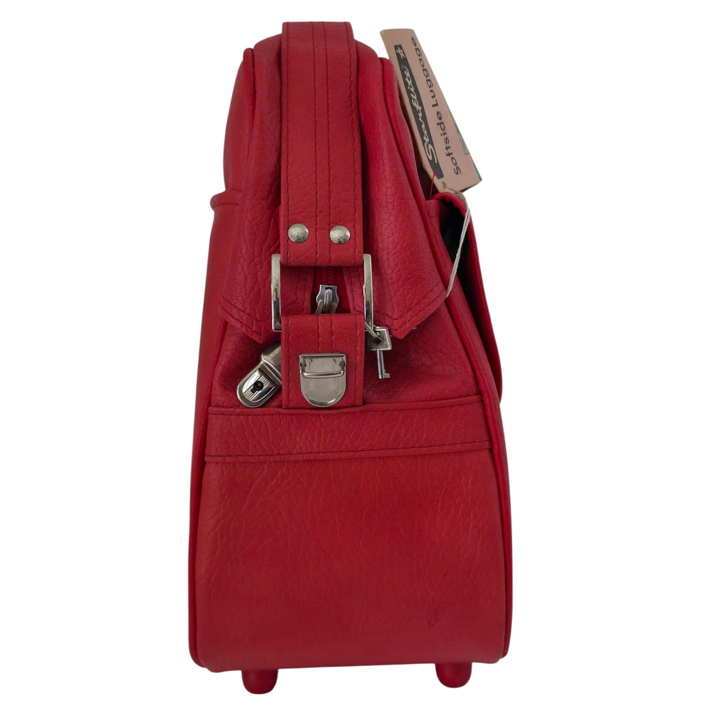 VINTAGE *NEW* 1970's Starflite Convertible Toat | Softside Luggage Red USA