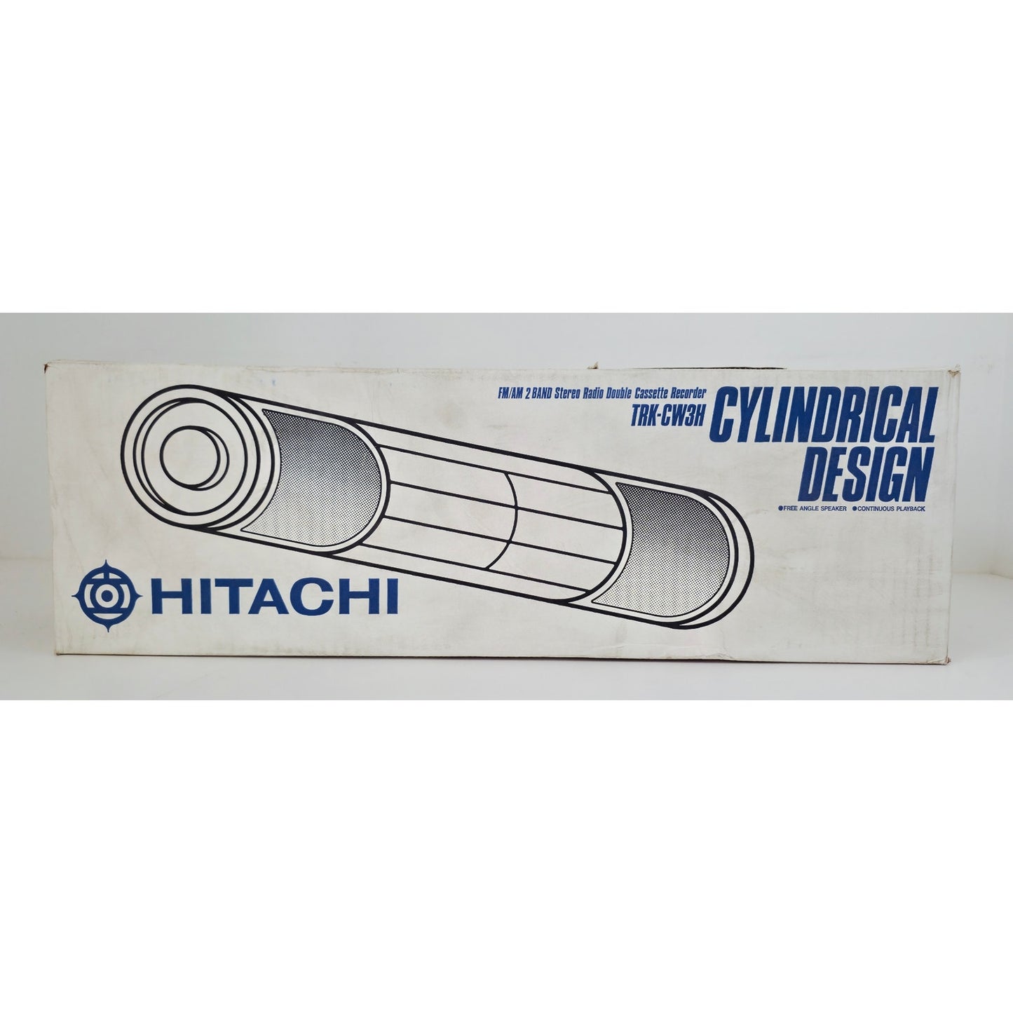 VINTAGE *NEW* 1988 Hitachi TRK-CW3H Cylindrical Dual Cassette AM/FM Boombox