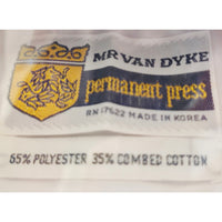 VINTAGE *NEW* 1960's Mr Van Dyke Men's Dress Shirt Poly/Cotton Blend Size 14-32