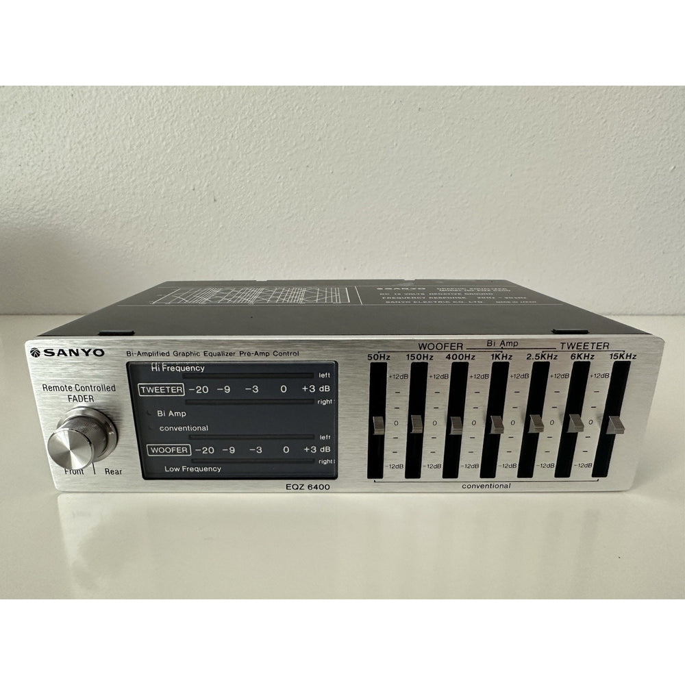 VINTAGE *NEW* 1987 Sanyo EQZ6400 High Fidelity Mobile Graphic Equalizer