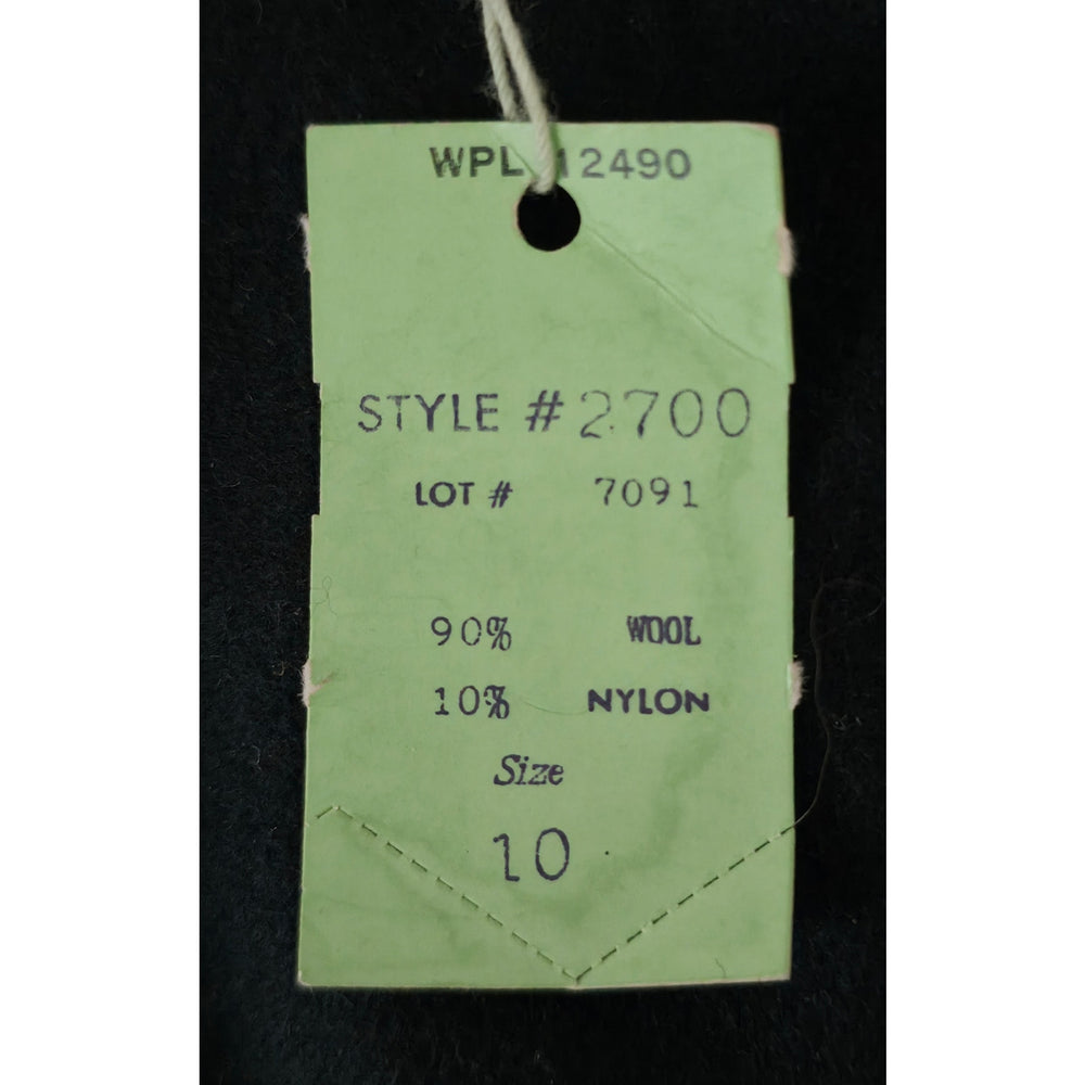 VINTAGE *NEW* 1960's  Women's Black Straight Skirt Size 10 (M)