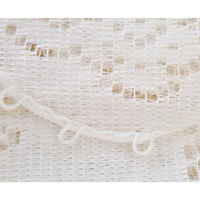 VINTAGE *NEW* 1950's Seranton White Lace Oval 72"x90" Stain Resistant Tablecloth