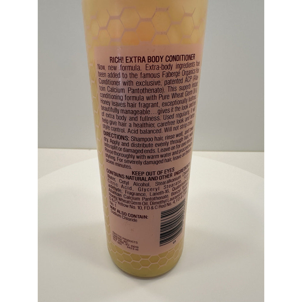 VINTAGE *NEW* 70's Faberge Organics Wheat Germ Oil & Honey Conditioner 15oz
