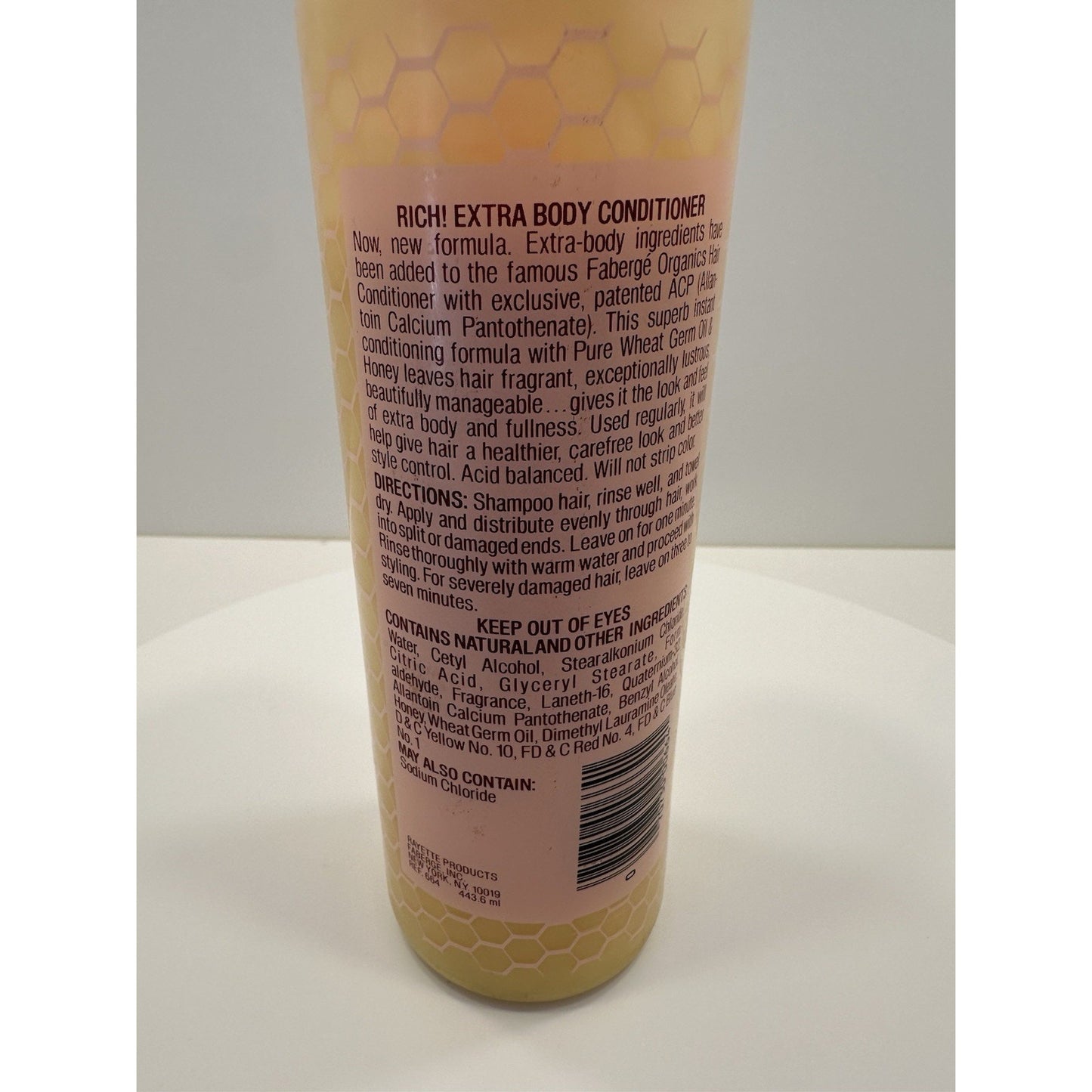 VINTAGE *NEW* 70's Faberge Organics Wheat Germ Oil & Honey Conditioner 15oz