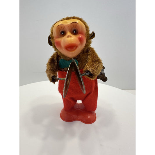 VINTAGE 1960's Musical Monkey With Clashing Symbols Toy Works