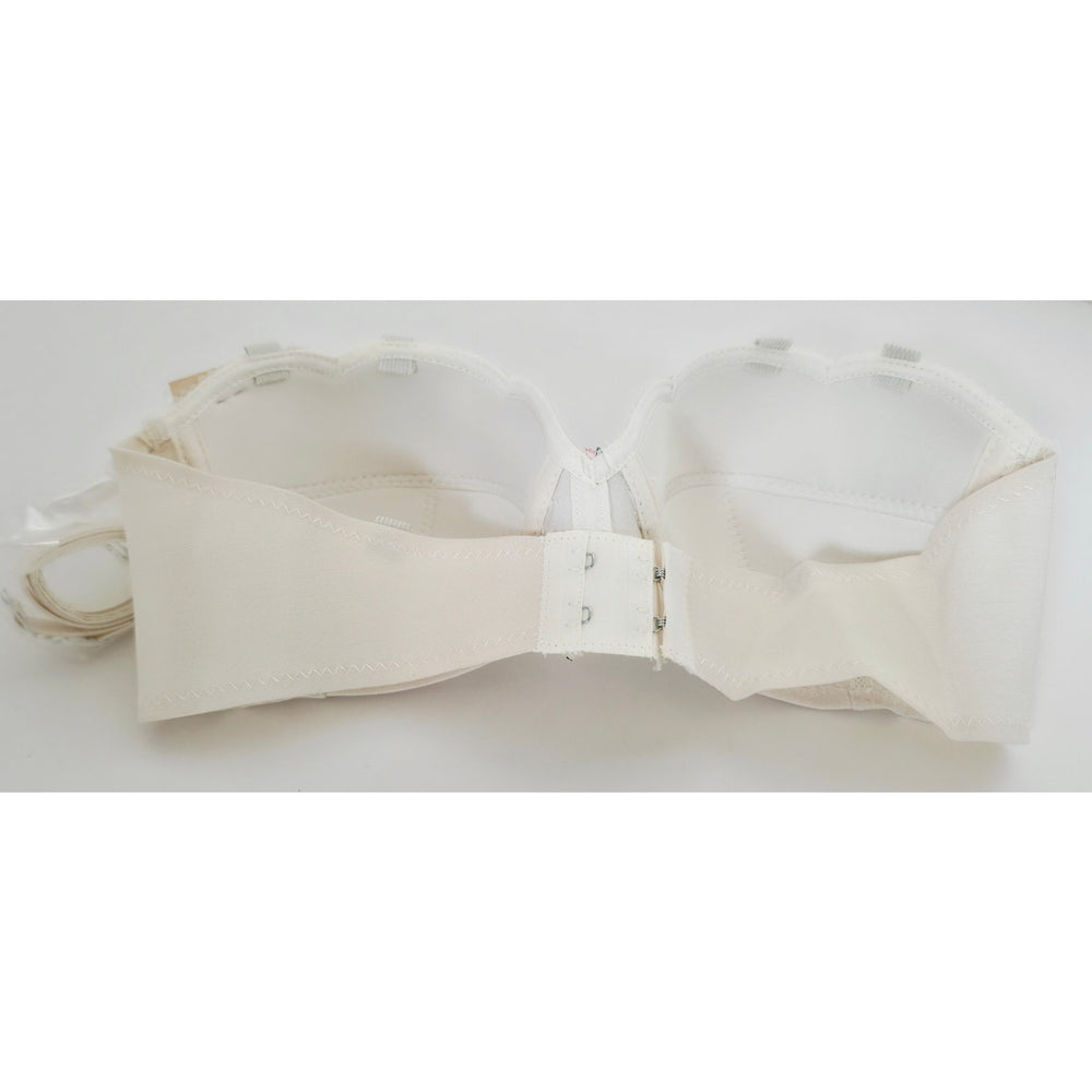 VINTAGE *NEW* 1960's Splendor Form Women's White Strapless 6-Way Bra Sz 36B 3-pk