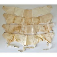 VINTAGE *PRISTINE * 1960's MACBESS Women's Cream Garter Belts Size 30 Lot 4